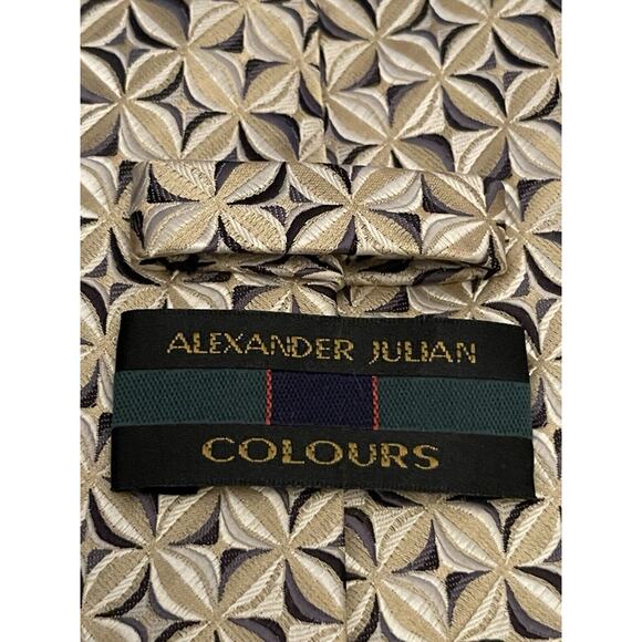 Alexander Julian Colours Hand Made 100% Polyester Men’s Neck Tie Made In China - Picture 8 of 9